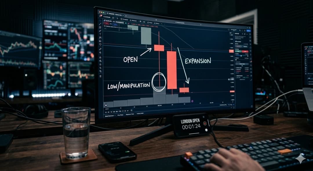سر الشمعة المثالية: كيف تتداول بنموذج "قوة الثلاثة" (PO3) لتوقع اتجاه اليوم بدقة؟