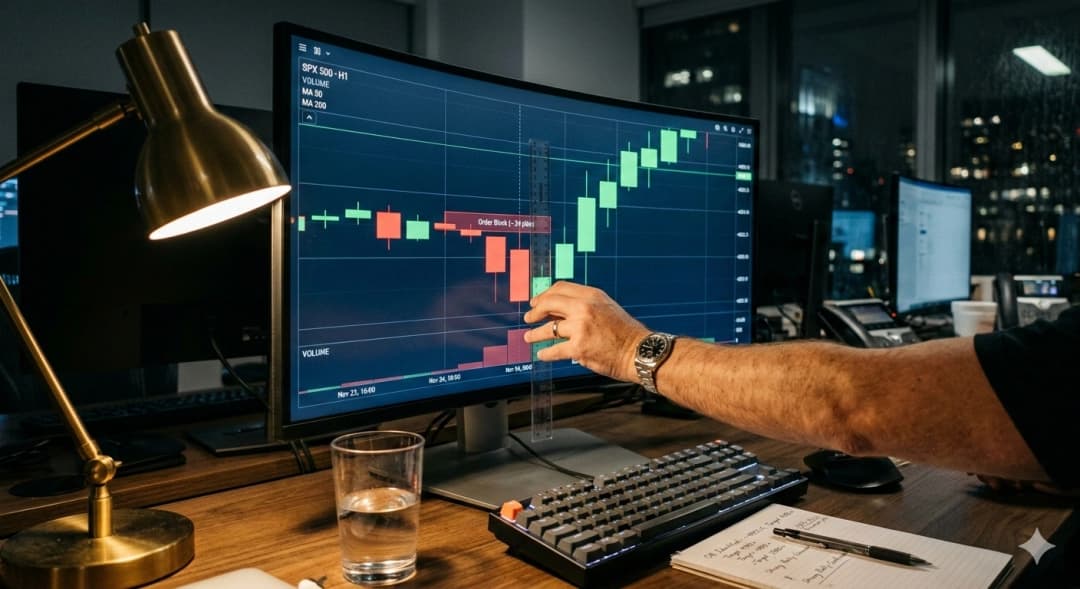 فك شفرة الـ Order Blocks: الدليل الاحترافي لتحديد "بصمة" البنوك والمؤسسات الكبرى