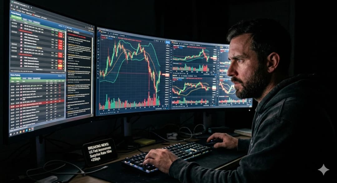 النجاة من العاصفة: كيف تتداول وقت الأخبار الاقتصادية القوية بدون مخاطرة؟